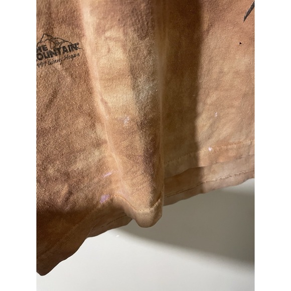 Vtg 90s Tribal Horses Cave Drawing Shirt Tie Dye  Sun Fade Y2K Medium Native - Picture 5 of 6
